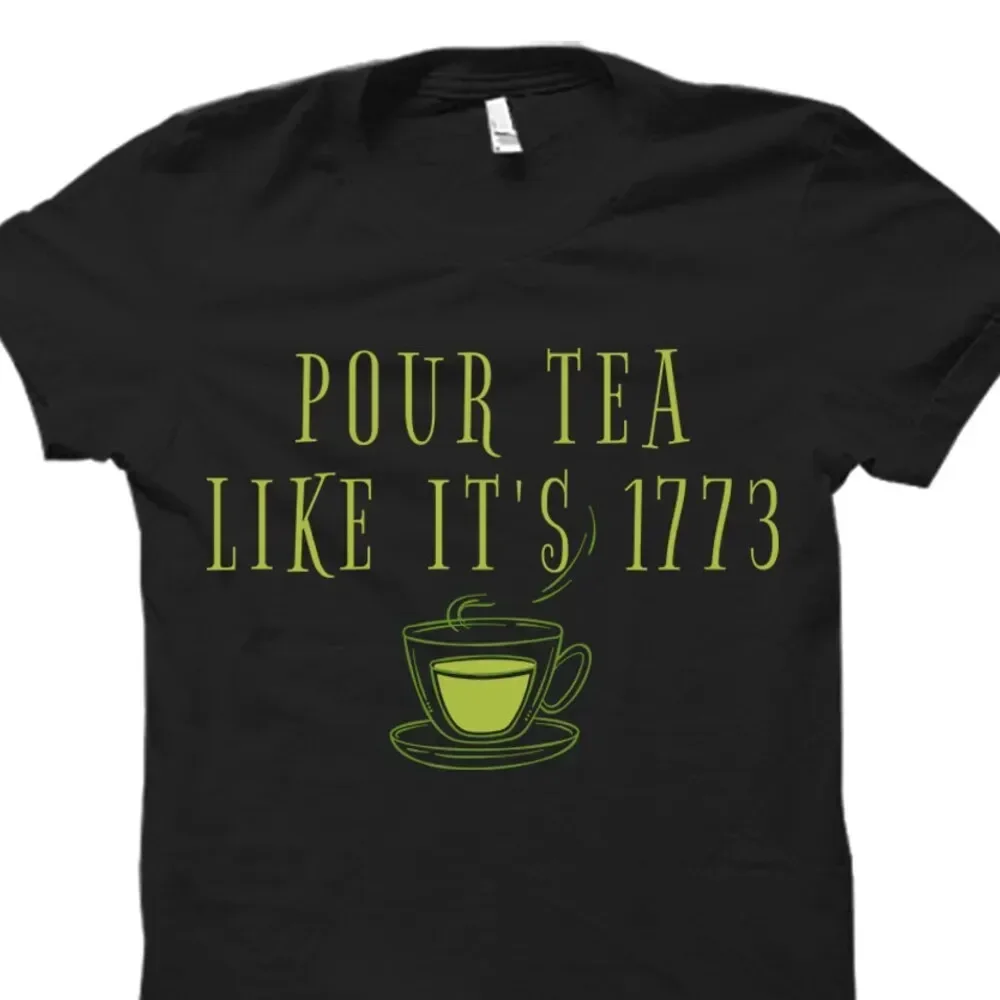Funny Historian T Shirt History Teacher Studies Pour Tea Like It'S 1773 Os2896