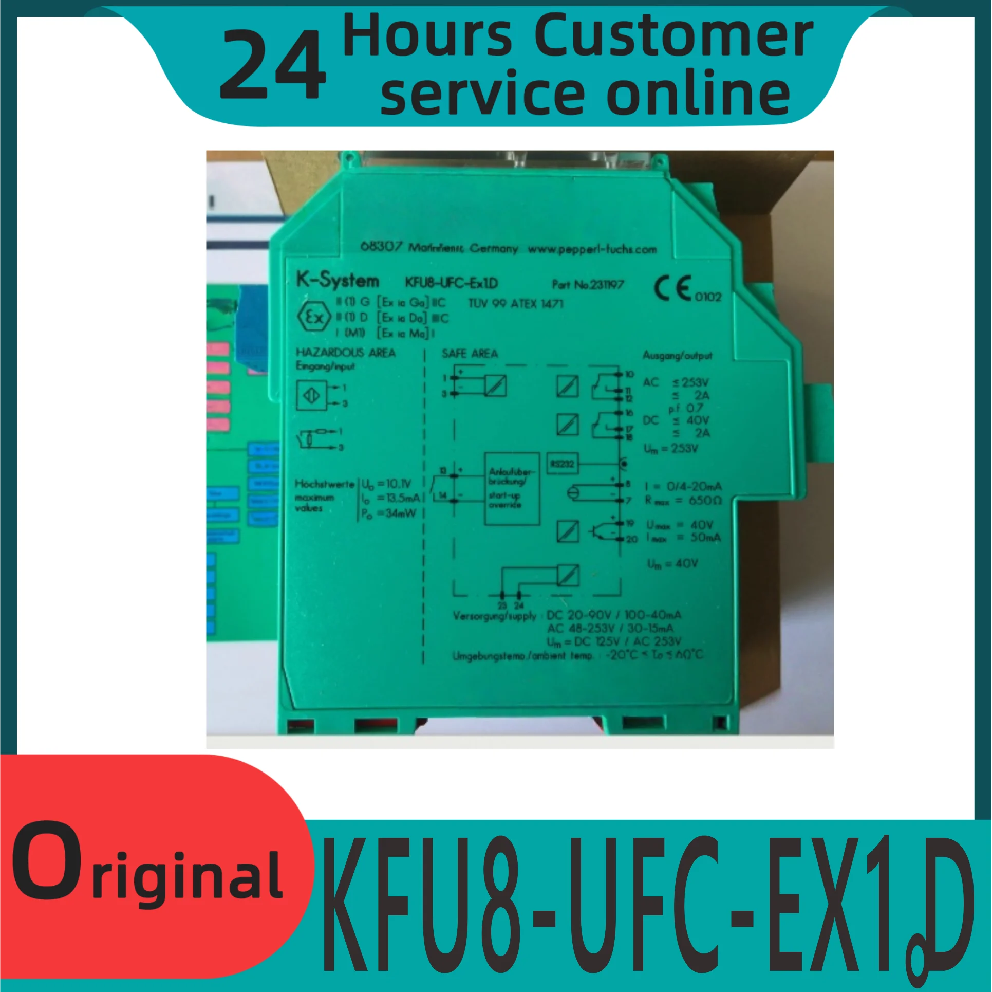

Brand New Original Safety Barrier Kfu8-ufc-ex1. D 188372 Kcd2-stc-ex1 316910 Kcd2-sr-ex2 216720