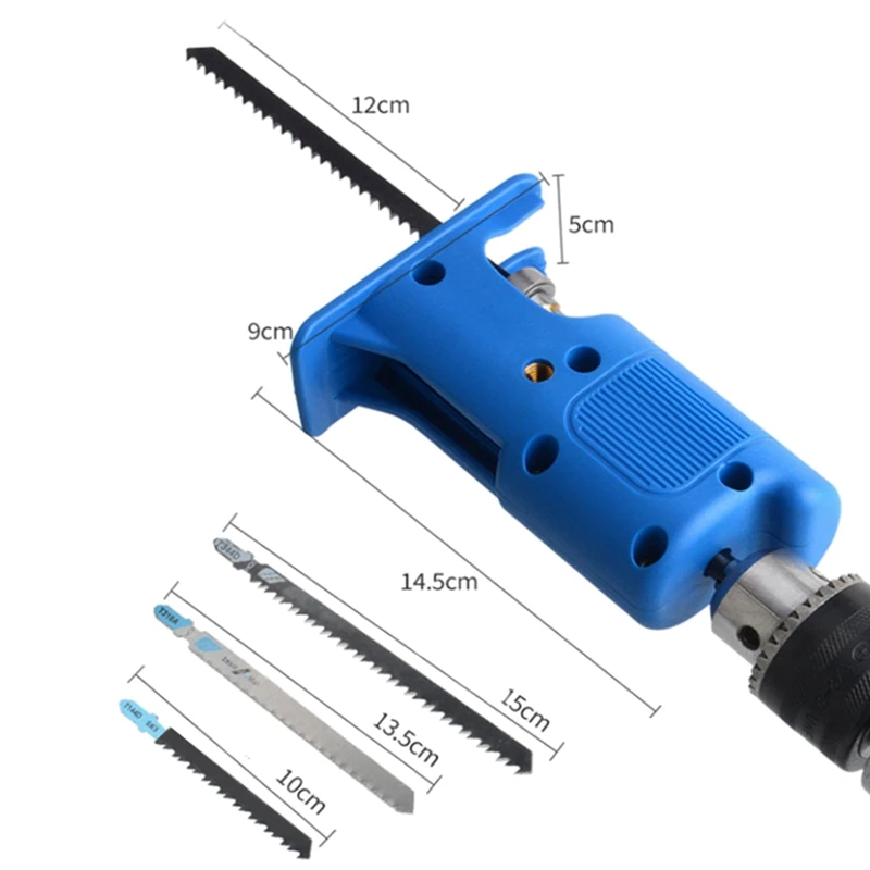 Imagem -02 - Adaptador de Serra Alternativa Elétrica Broca Elétrica Acessório de Serras Modificadas com Lâmina de Serra