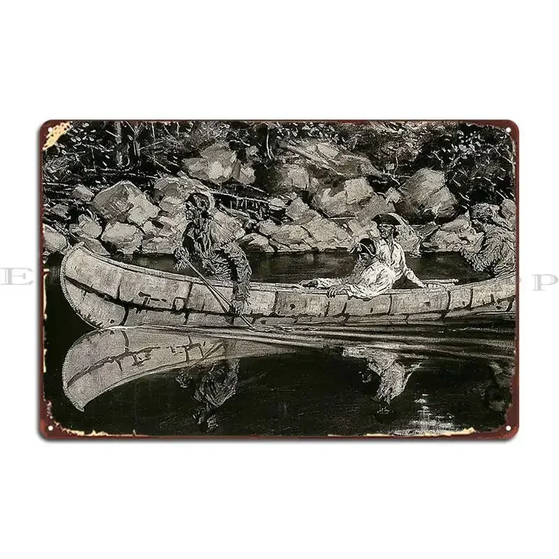 Frederic Remington Art Metal Plaque Poster Printed Garage Plaques Pub Pub Plates Tin Sign Poster