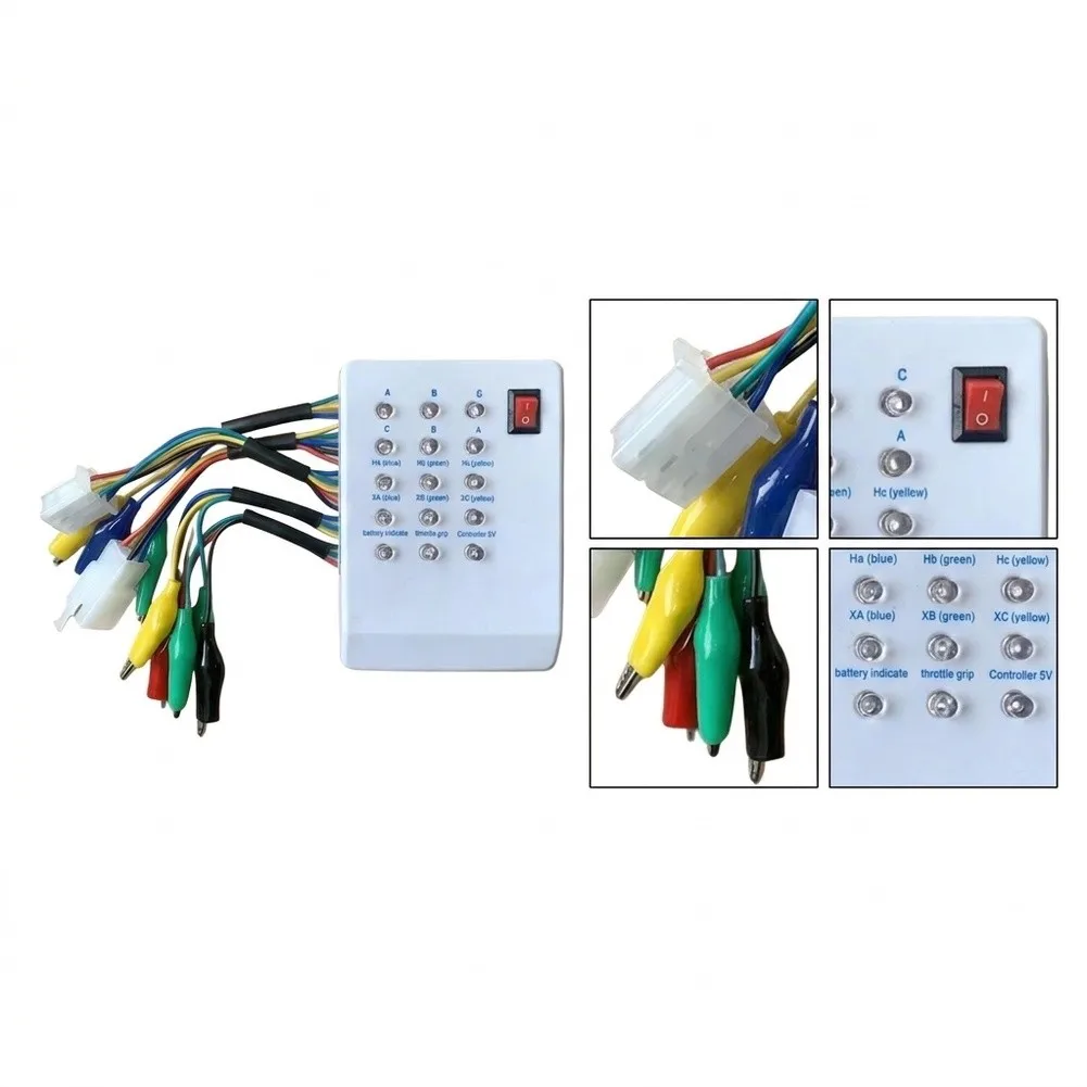 For E-bike Controller Tester For Battery Throttle Hall Sensor Diagnosis ABS White Compact Portable Repair Tool For Electric