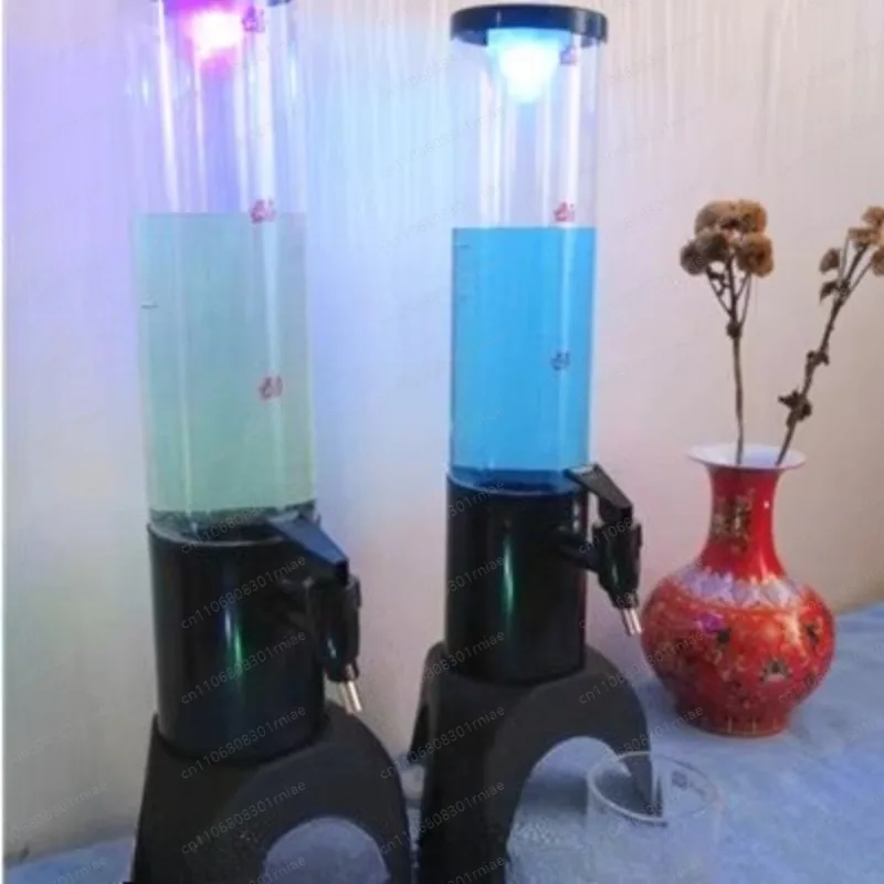 Commercial 3L beer cannon Internet celebrity juice beer barrel wine tower drop-resistant wine cannon triangle beverage barrel