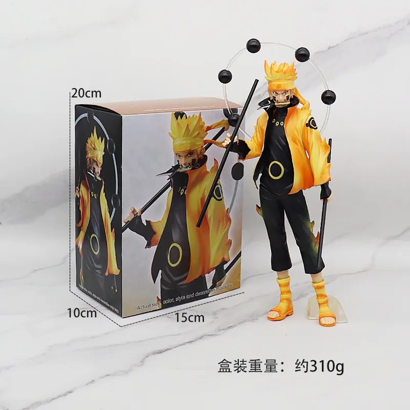 

25cm Bandai Naruto Anime Figure Shippuden Uchiha Sasuke Hatake Kakashi Namikaze Minato Action Figure Collection Model Toys Gifts