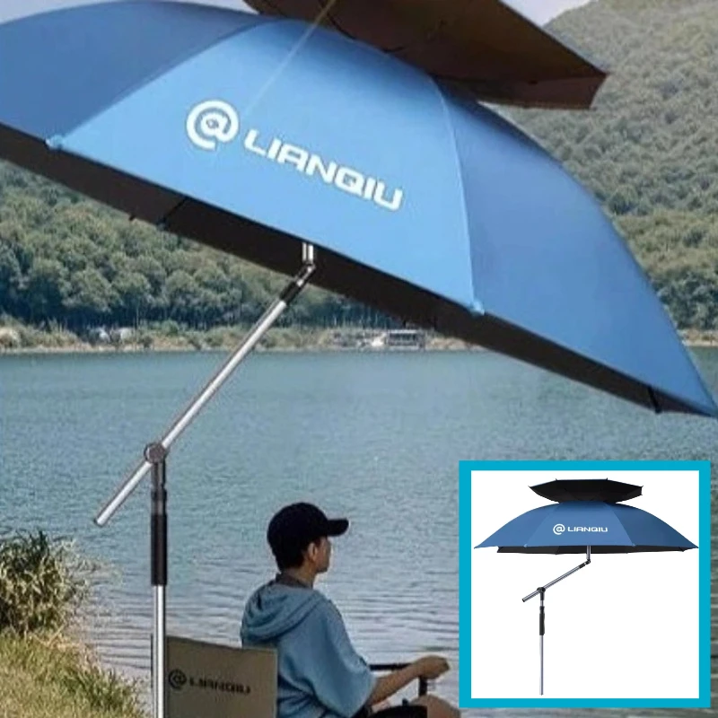 

Уличный ветрозащитный зонт от солнца, зонт для рыбалки, многофункциональное оборудование, принадлежности для снастей, портативные водонепроницаемые зонты для рыбалки