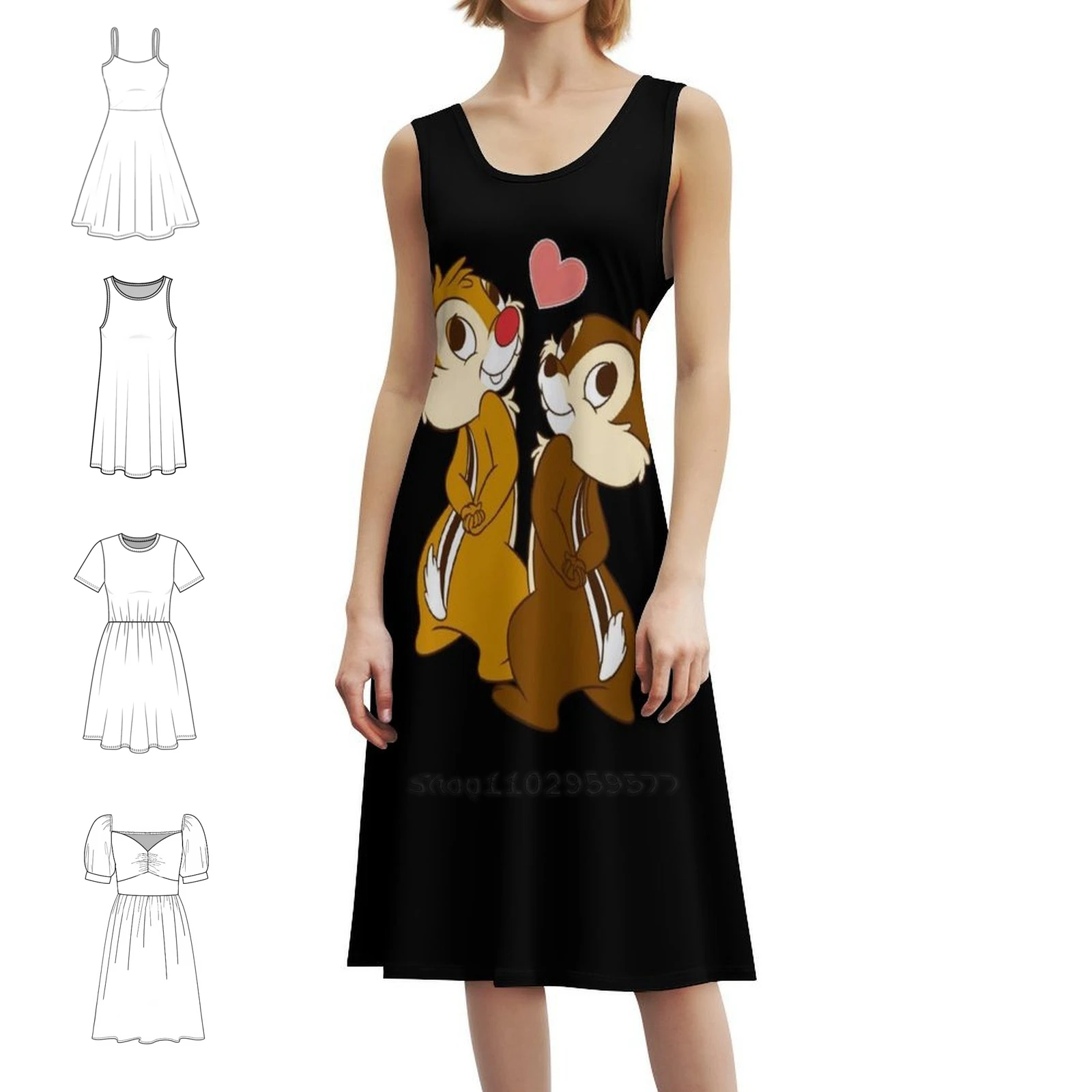 المحبة رقاقة اند ديل مضحك لحظة بوهو شيك فستان أنيق موضة شاطئ حفل زفاف ثوب رقاقة ديل تشيب اند ديل الإنقاذ الإنقاذ #1