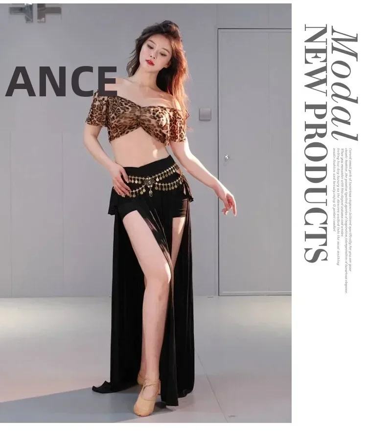 Bauchtanz-Outfit für Damen, sexy langer Rock und Oberteil, Set in Übergröße, Bauchtanz-Trainings- und Auftrittskostüm für Damen – Detail 12