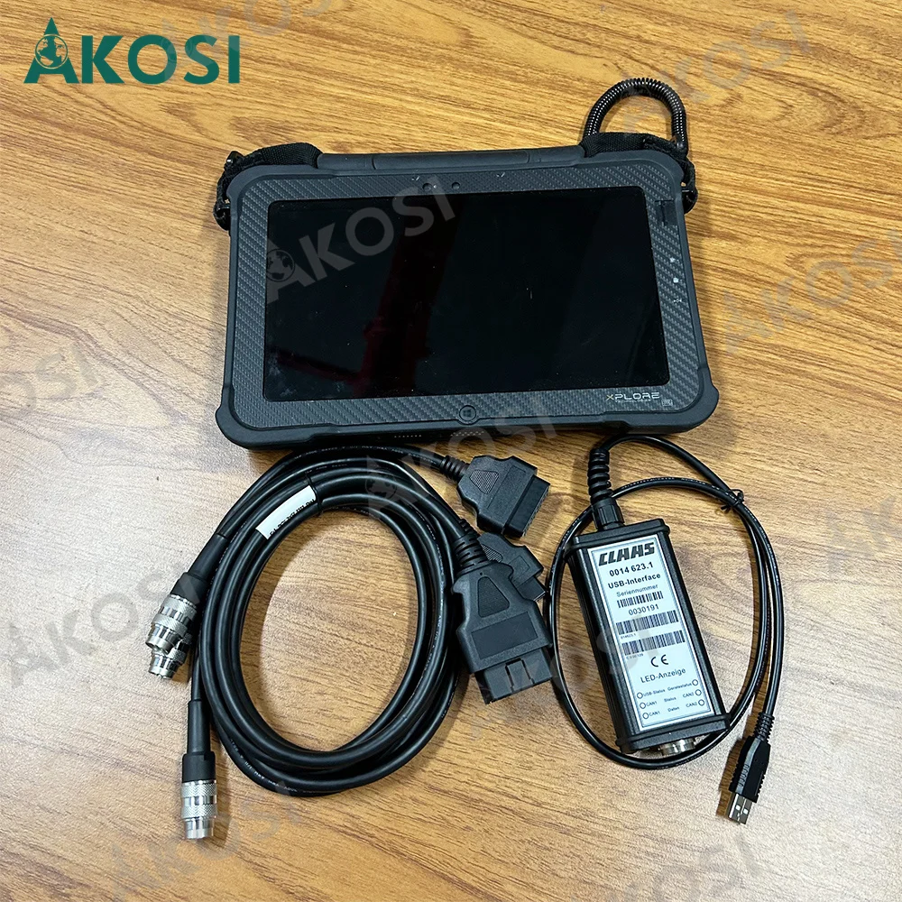 New Agricultural Machinery Diagnostic Scanner Claas Canusb Cds 7.5.1 Metadiag Webtic Class Scanner Tools+Xplore tablet