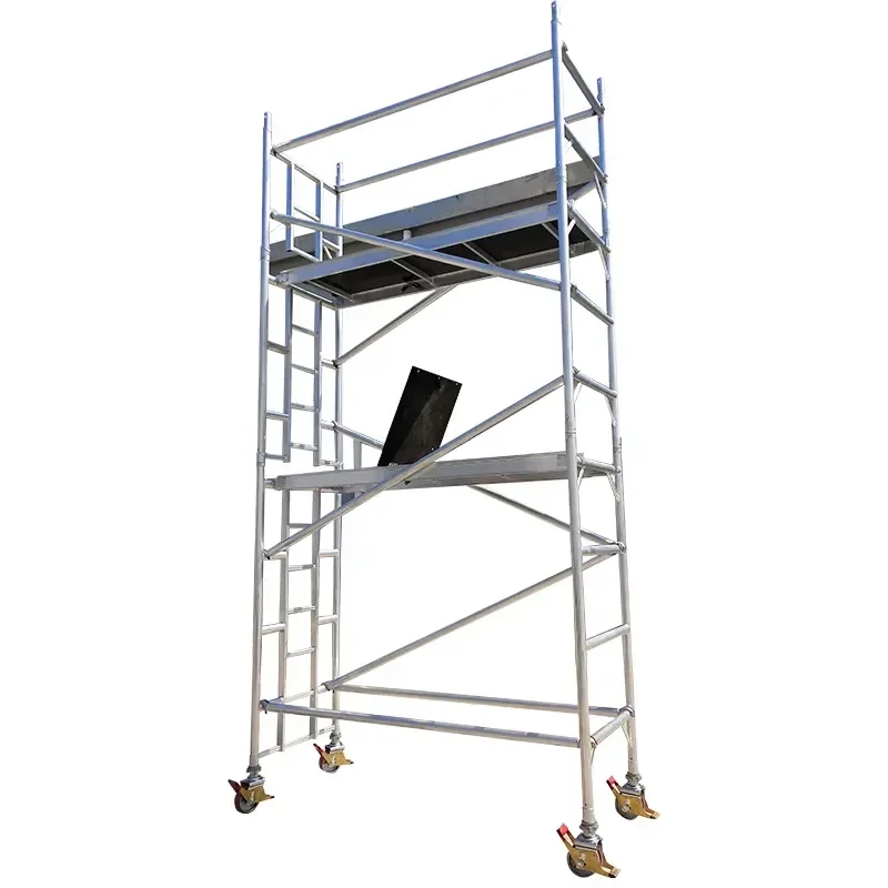 7M Durable High Strength Simple Mobile Tower Aluminum Scaffolding Aluminum Scaffolding with Wheels