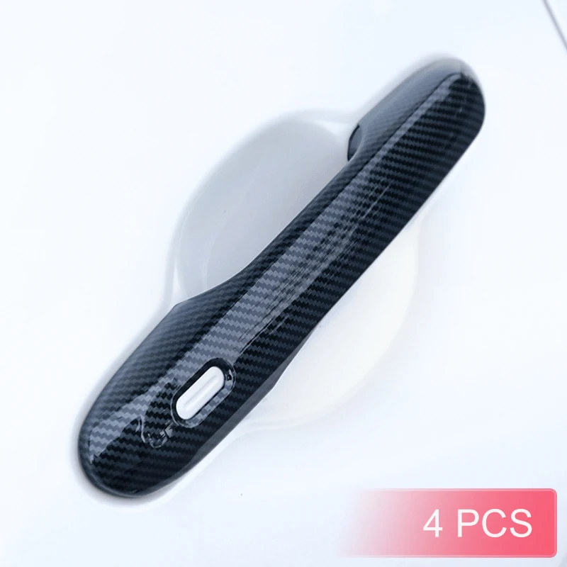 Carbon Fiber Car Door Handle Cover Trims Stylish For Lexus NX250 NX350 NX450h+ RX350 RX450h+ TX350 TX500h Accessories