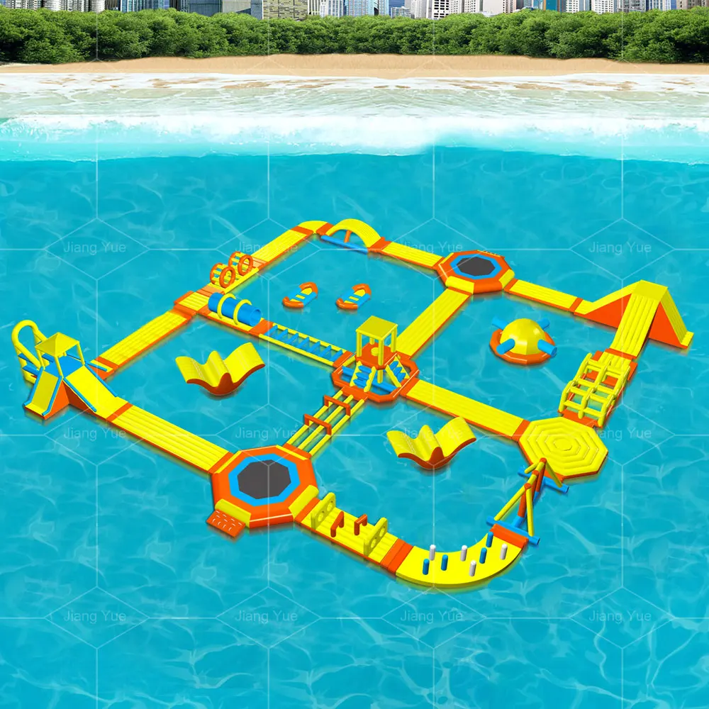 

Floating Island Inflatable Aqua Park Water Trampoline Games Play Sports Equipment Splash Slides for Kids