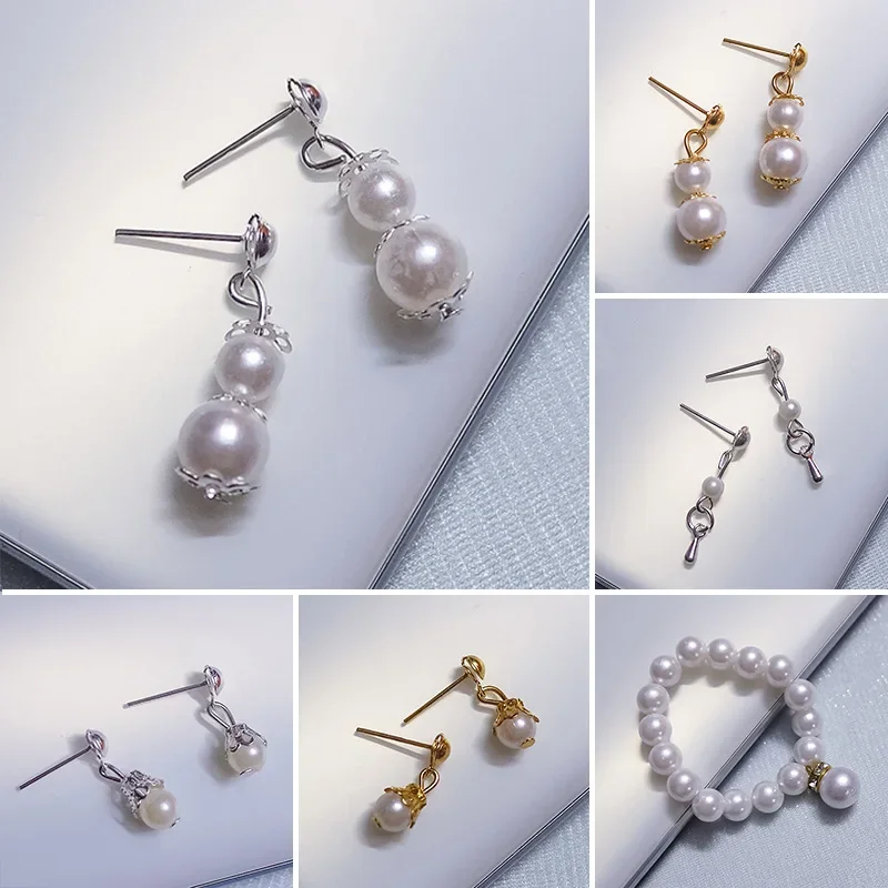 Doll Earrings Handmark Earrings Pearl Necklace Jewelry and Ancient Costume Doll Can Use Doll Accessories Beautiful Kids Gifts