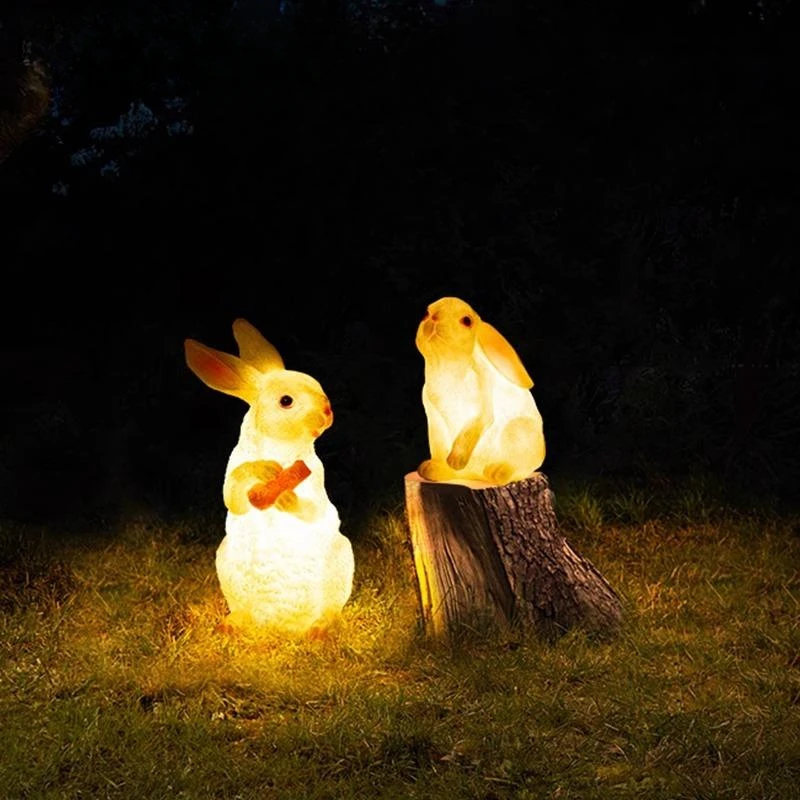 Outdoor animal light waterproof rabbit light decorative ambient light solar energy
