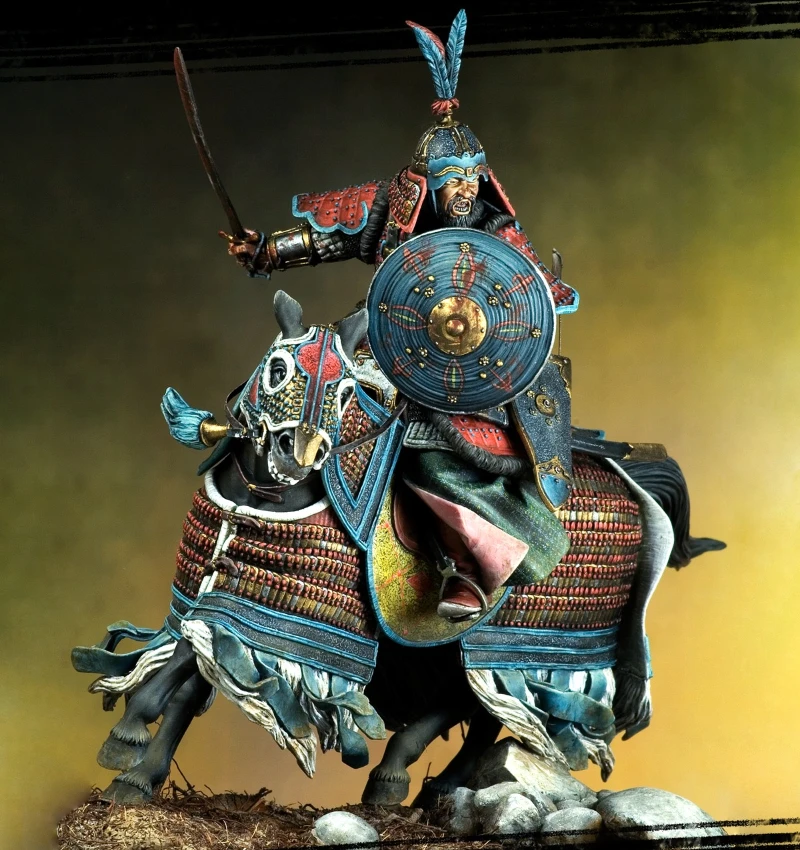 1/20 Scale 90mm Die-Cast Resin Figure Model Kit Ancient Heavy Cavalry Hobby Miniature Toys Unassembled Unpainted DIY Diorama