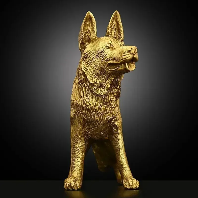 

Copper Animal To Guard The Wealth Figurines Zodiac Dog Ornaments Home Decor