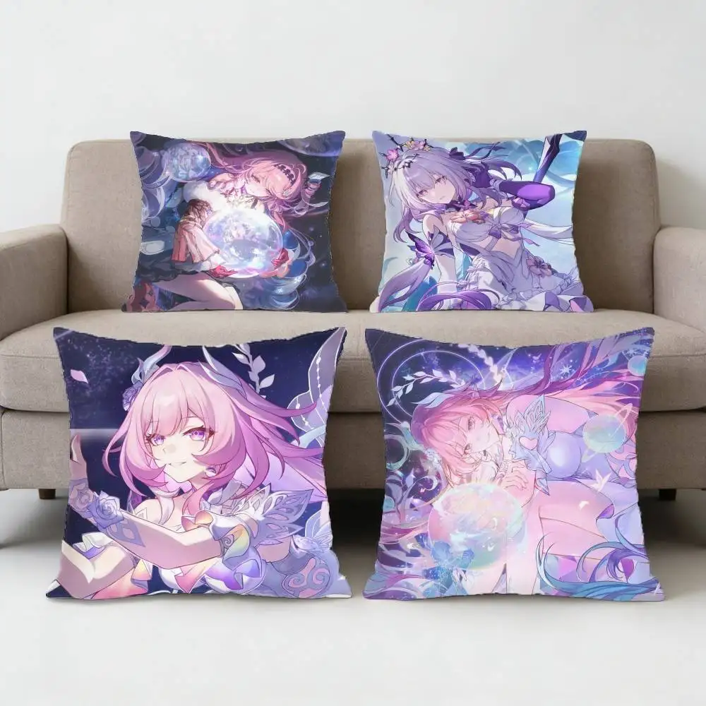 C-Cyrene H-Honkai Star Rail Pillow Case for Sofa Living Room Home office Decor Protective Cover
