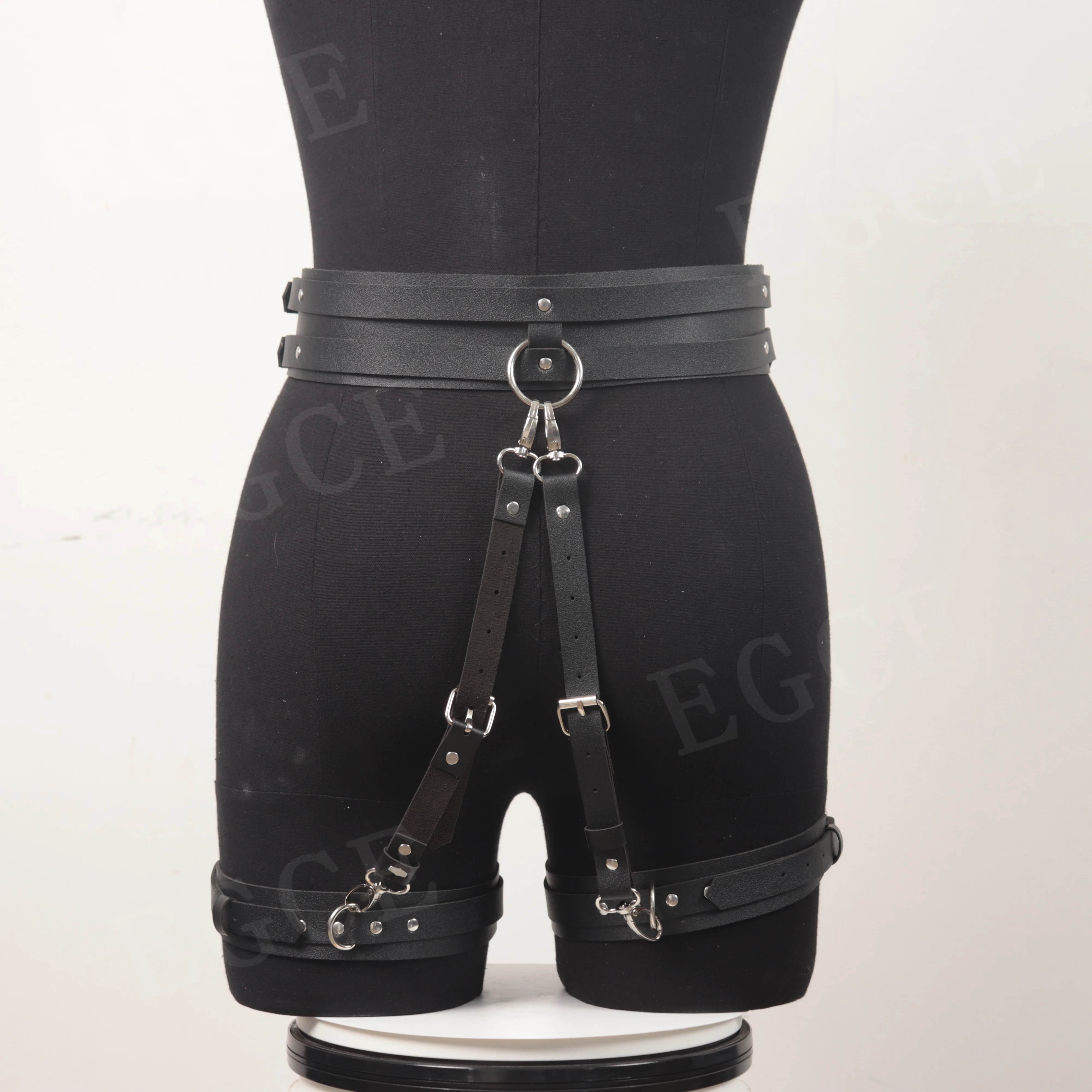 Sexy Harness Female Pu Leather Garter Bdsm Body Bondage Women Punk Erotic Lingerie Fetish Wear Gothic Clothes Thigh Sword Belt