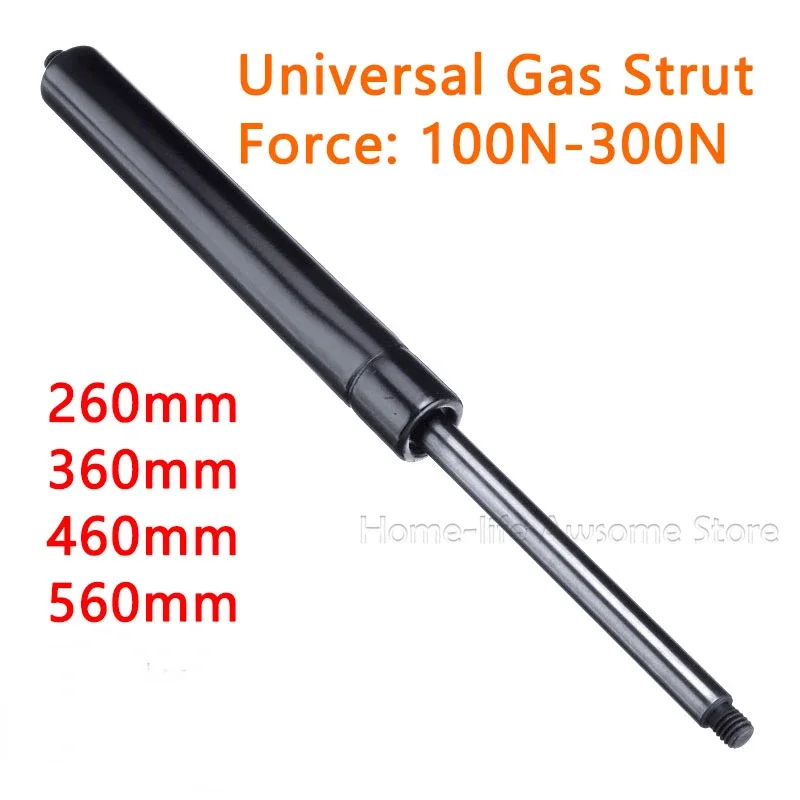 1pc 100N-300N 260-560mm M8 Gas Strut Bars Gas Spring Hood Support Rod Shock Lift for RV Bed Window Bus Caravans