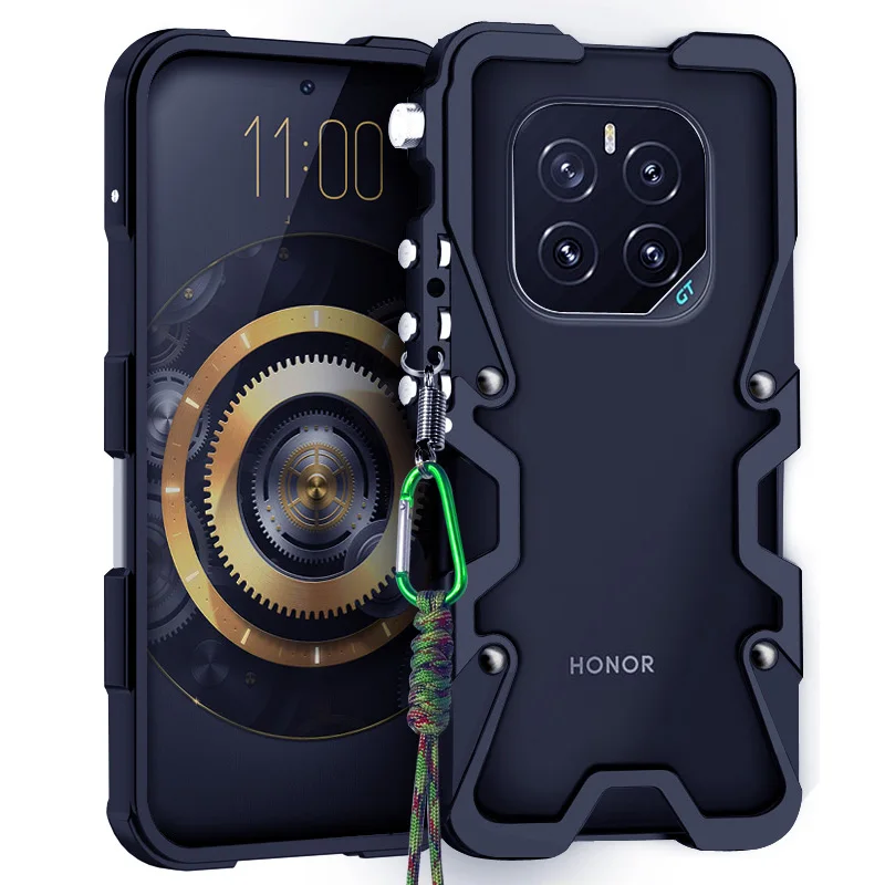 

Алюминиевый металлический бампер противоударный чехол для Huawei Honor X70i X9C X8b X9a X9b X50 X60 GT Pro X8C X60i X50i + X50 X40 GT X40i X30