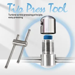 Herramienta de forma de prensa de punta de billar, Carom de piscina de acero inoxidable, palo de punta de taco de billar, mantenimiento de impacto, accesorios de billar