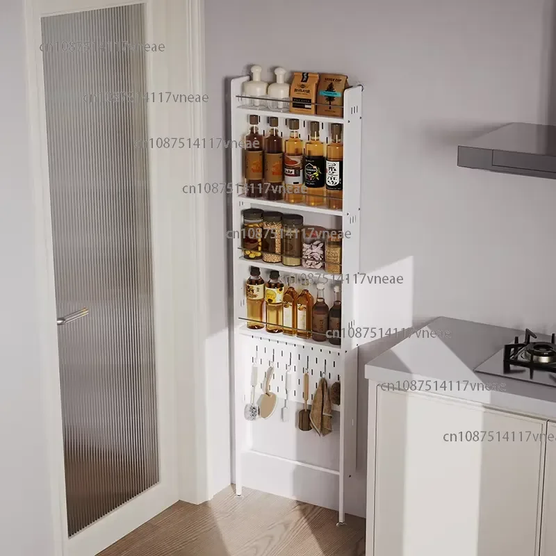 Door Gap Rack Extremely Narrow Gap Wall-mounted Storage Multi-layer Shelf Kitchen Spice Storage Cabinet