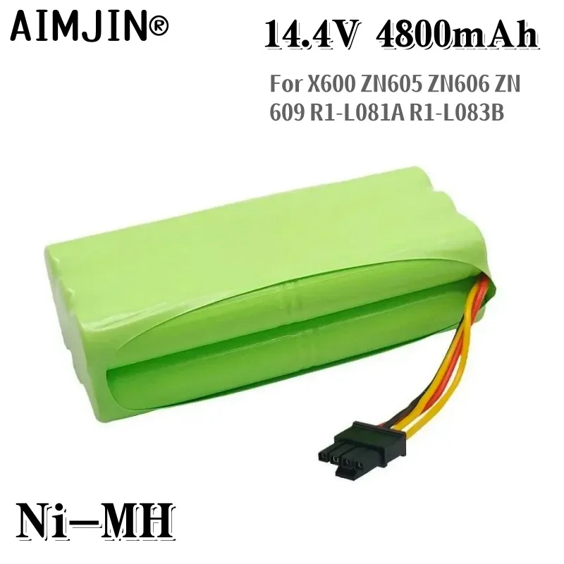 AA 14.4V 4800mAh Vacuum cleaner battery Midea VCR03W VCR03 VCR01 VCR12, Redmond RV-R300 RV-R310 NiMH