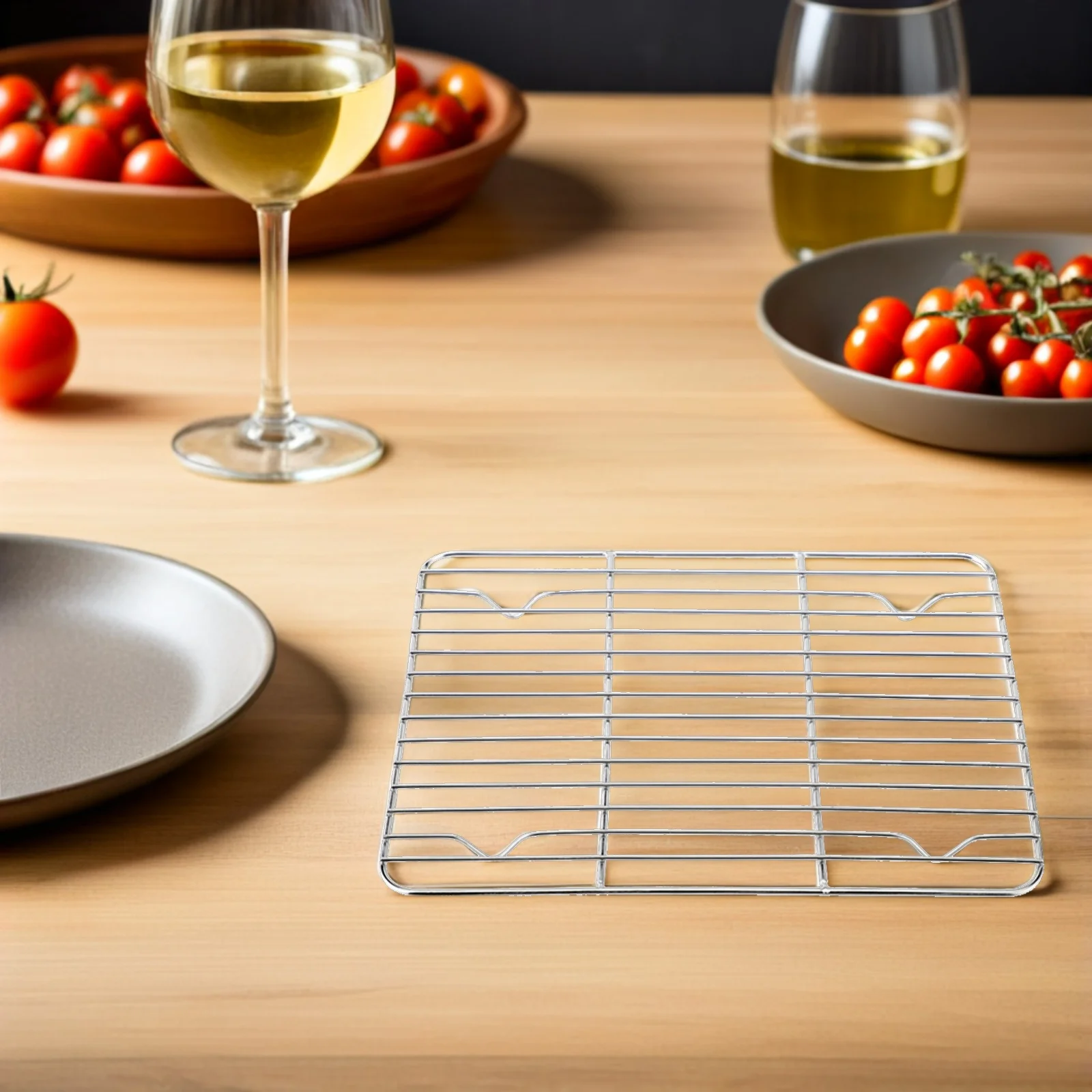 

Baking Stainless Steel Thick Wire Cooling Rack For Oven Air Fryer Cooking Roasting Steamer Rack Baking Cooling Racks