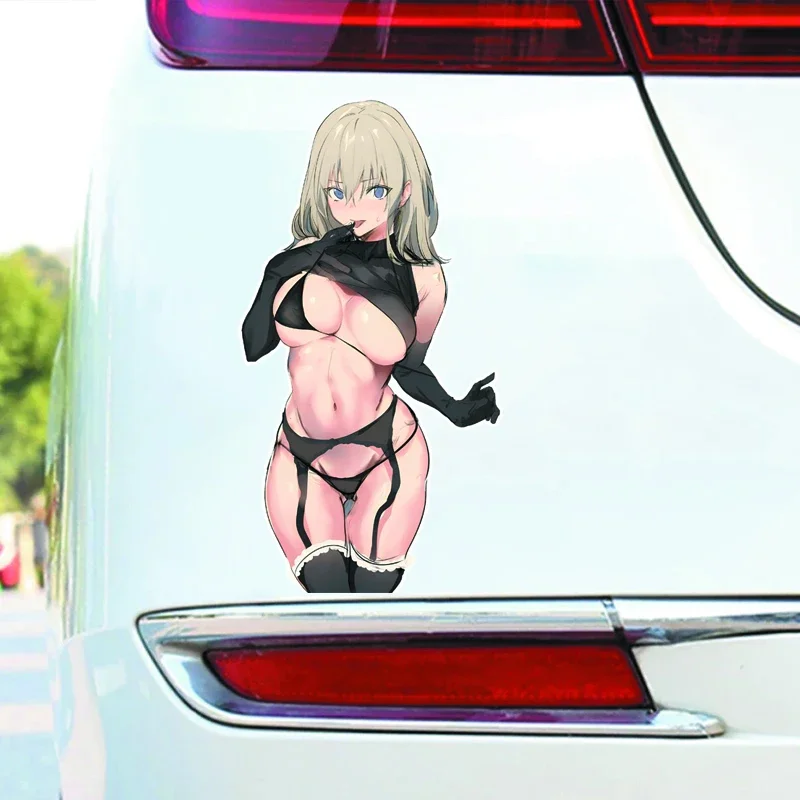 

1 шт. украшение вашего автомобиля с помощью этой забавной виниловой наклейки с рисунком девушки в стиле аниме, надежда, чтобы принесли весело в вашем жизнь, водонепроницаемый рождественский подарок