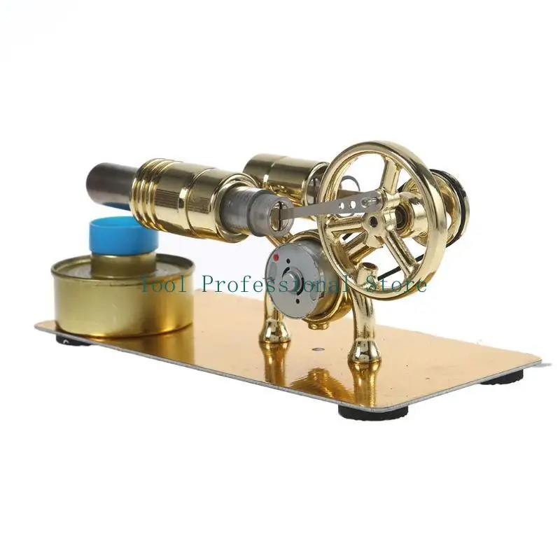57QF Mini Engine Assembly Hot Air Stirling Engine Education Toy Gift for Kids