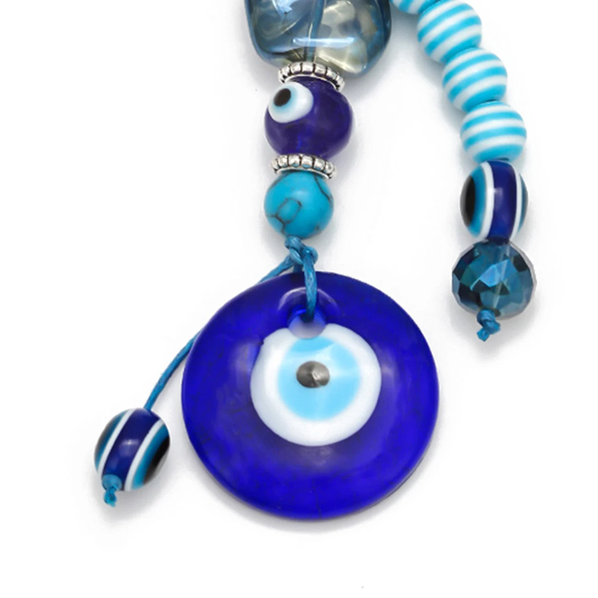 Lucky Eye Glass Turco Evil Eye Ciondolo Portachiavi Bead Nappa Portachiavi Borsa Portachiavi per auto Gioielli llavero porte clé