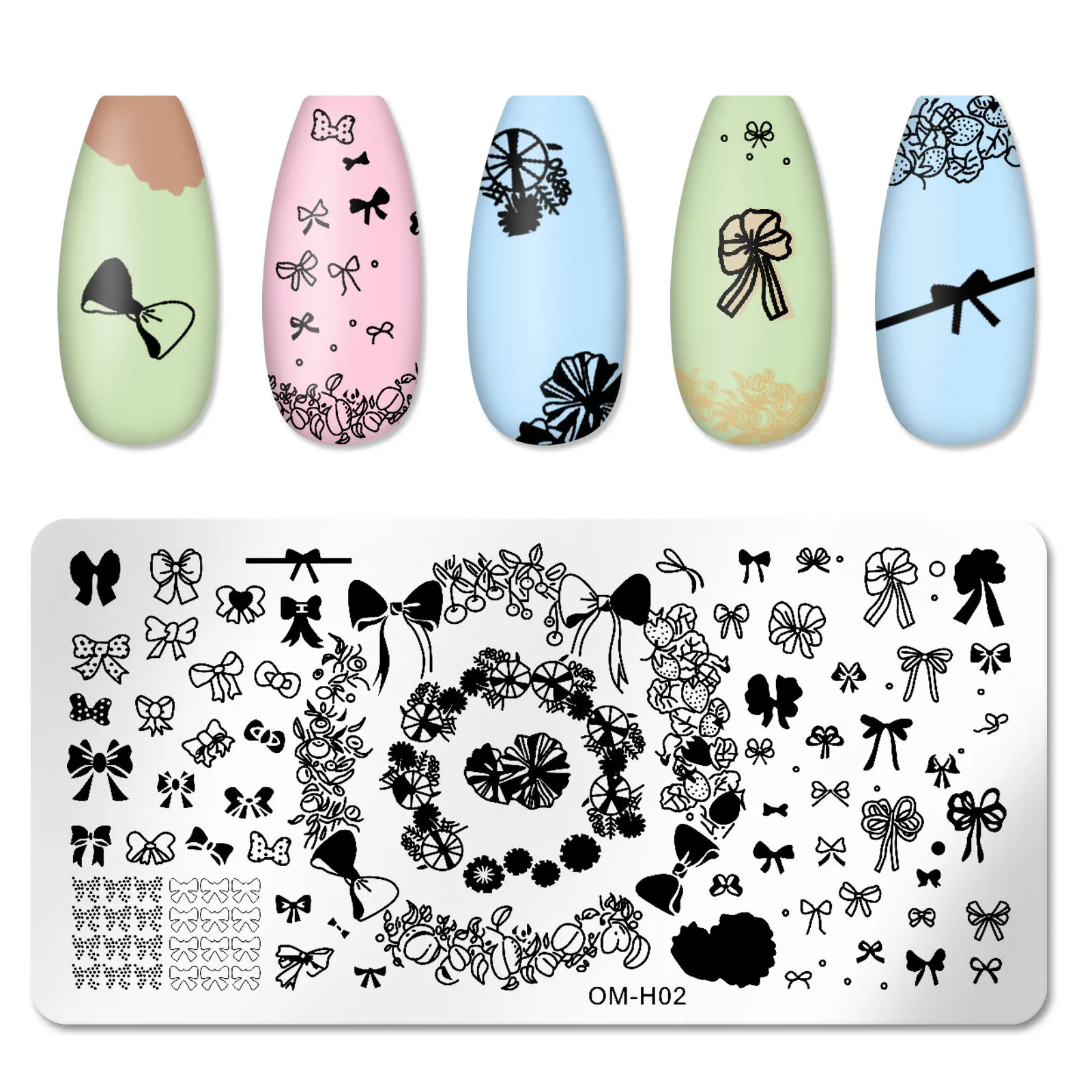 Nagelkunst-Schablonen, Stempelplatten-Design, Blumen-, Blätter-, Schmetterlings-, Weihnachts-, Spitzenstempel-Schablonen, Bilder, Maniküre-Zubehör – Detail 3