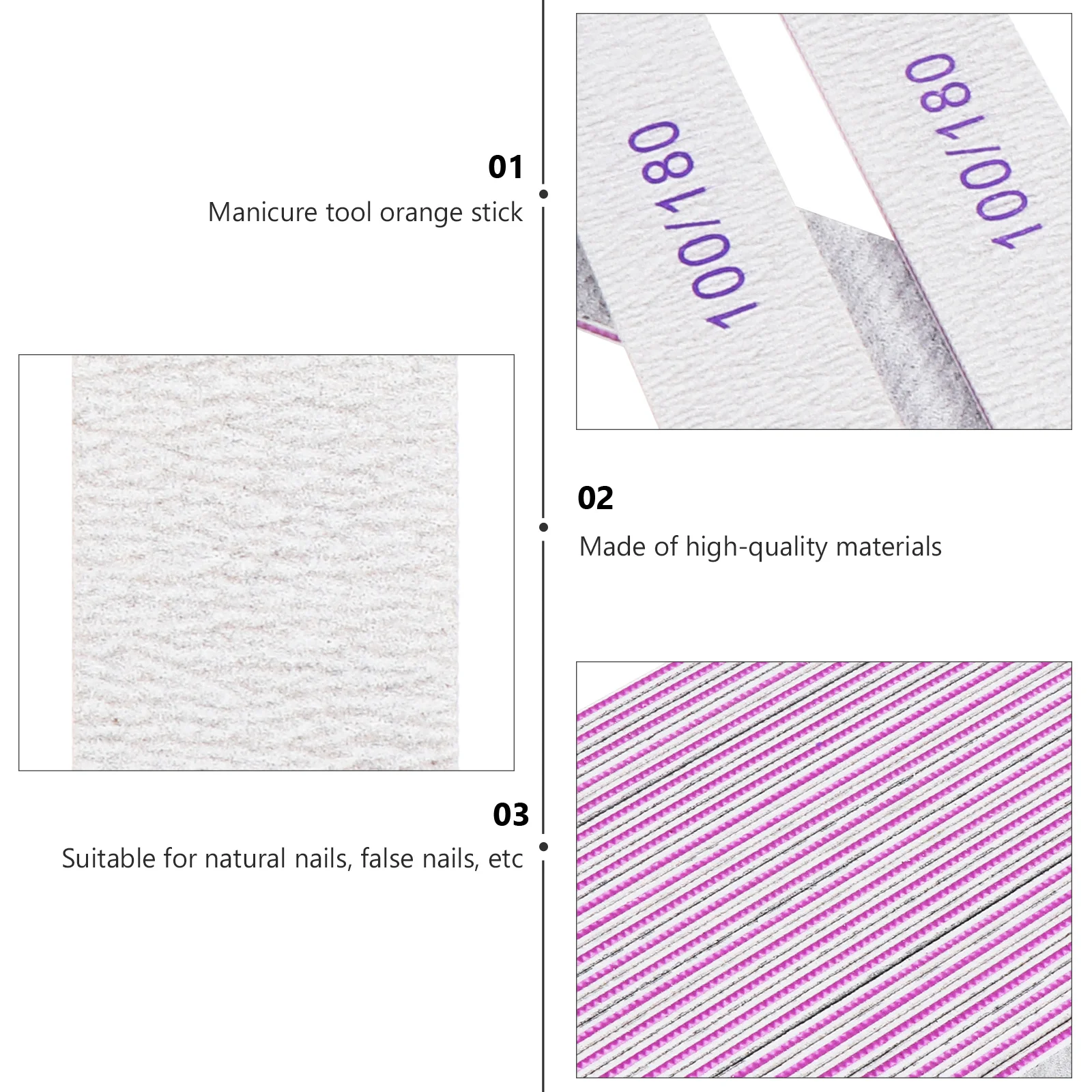 25Pcs Slim Nail Polishers Manicure Rubbing Tools for Smooth Comfortable Nail Surface Sanding Strips Manicure Tools