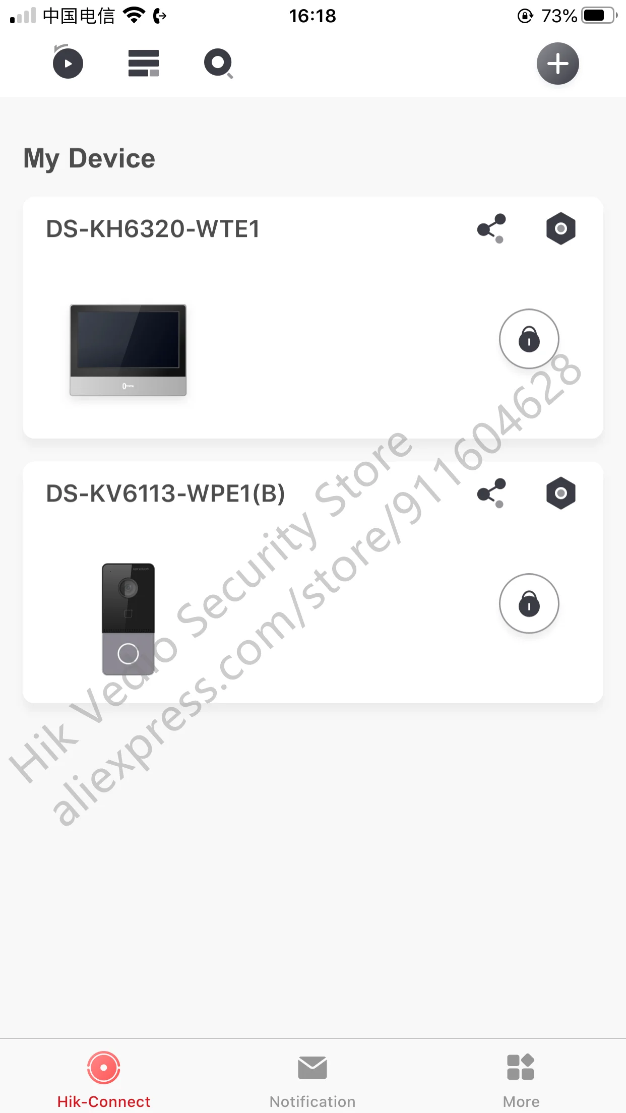 Hikvision wielojęzyczny DS-KH6320-WTE1 Monitor wewnętrzny 7-calowy ekran TFT POE WiFi wideodomofon stacja wewnętrzna na bazie IP