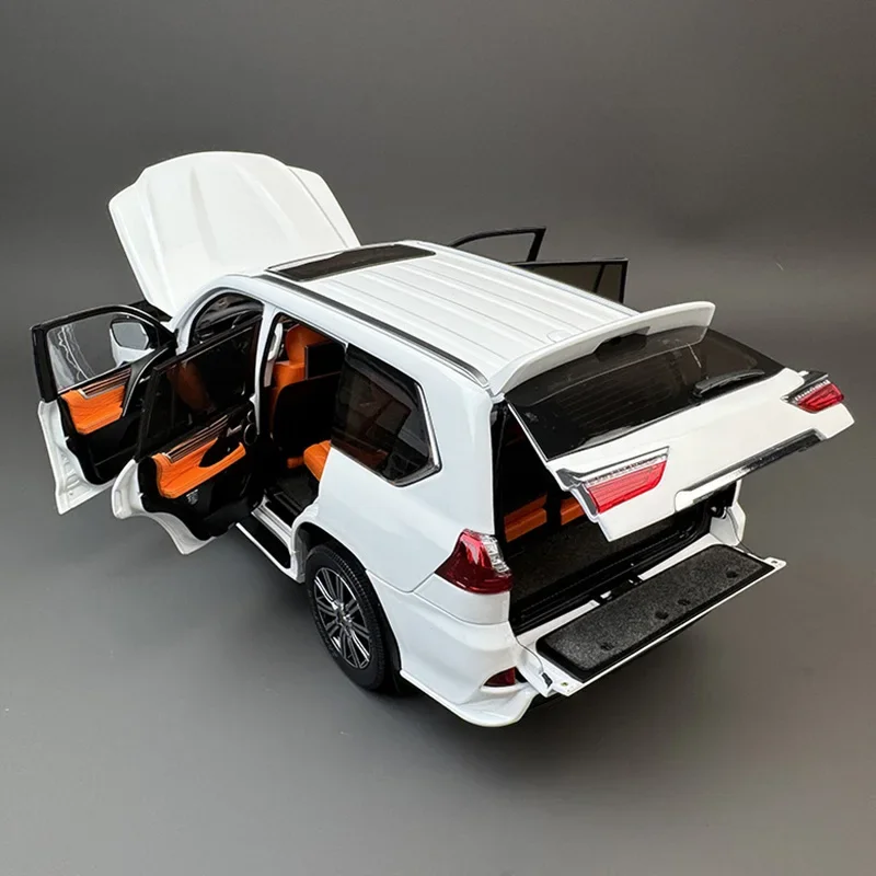 LCD 1:18 for LX570 off-road vehicle SUV alloy car model gift collection collector