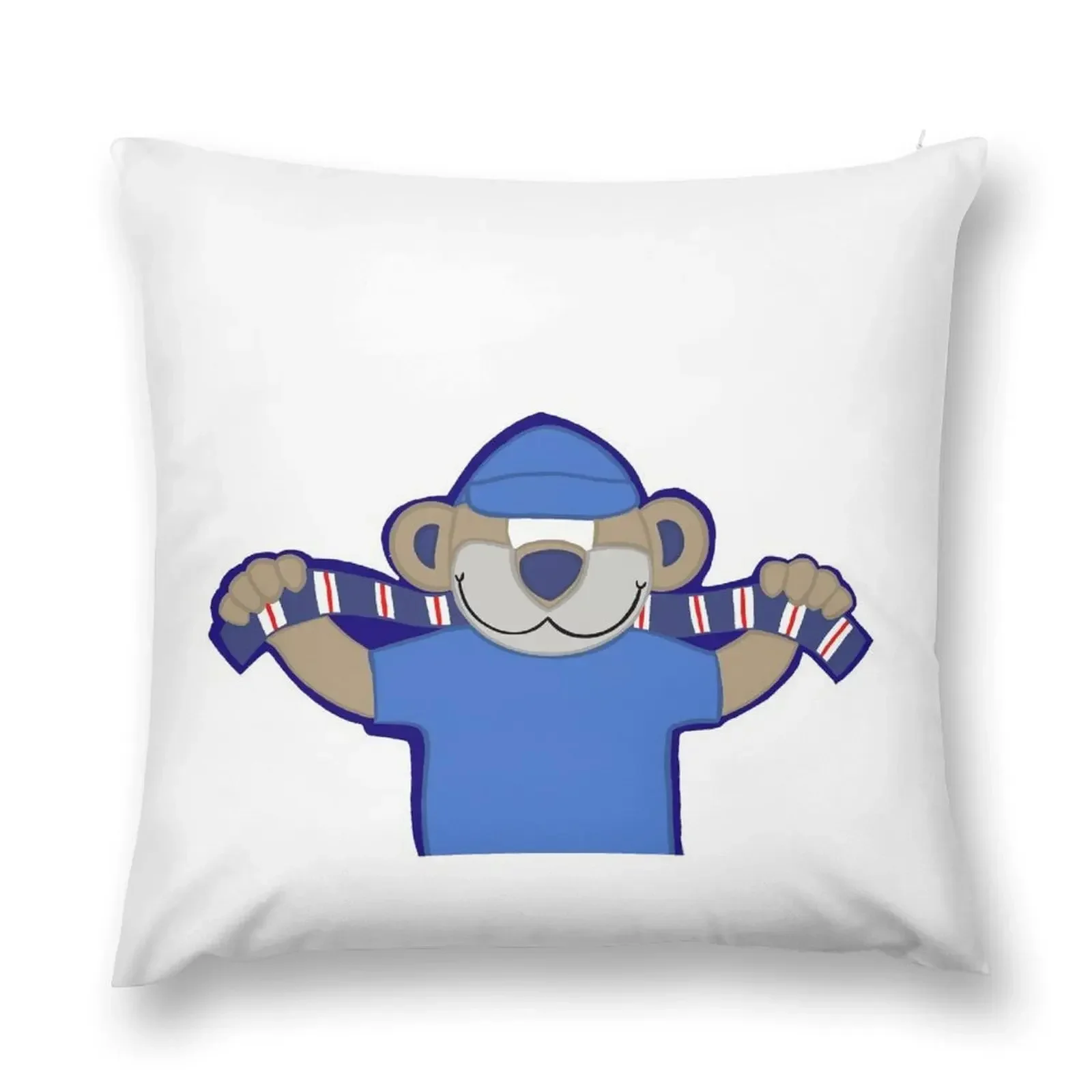 

Rangers Bear Throw Pillow Plaid Sofa pillow cover christmas pillow