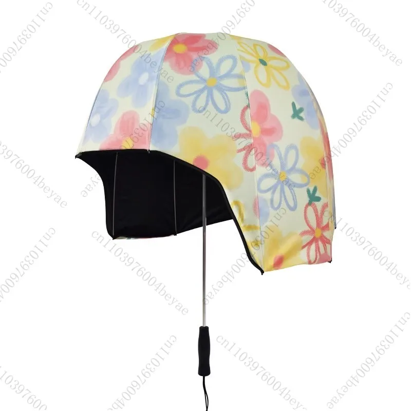 Helmet Umbrella Premium Sense Sun Protection Outdoor Weather and Rain Parasol