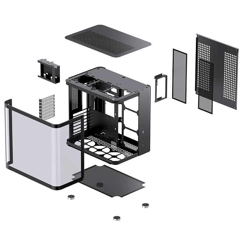 Imagem -03 - Jonsbo-case para Gabinete pc Gamer Caixa do Computador Lado Hiperbólico Chassi Translúcido Esportes Área de Trabalho Tk2 Itx M-atx Atx