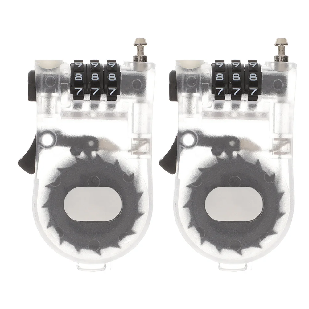 

2pcs Portable Bike 3 Digit Password Lock For Bicycle Motorcycle Scooter Snowboard Luggage Sports Equipment Coded Lock Security