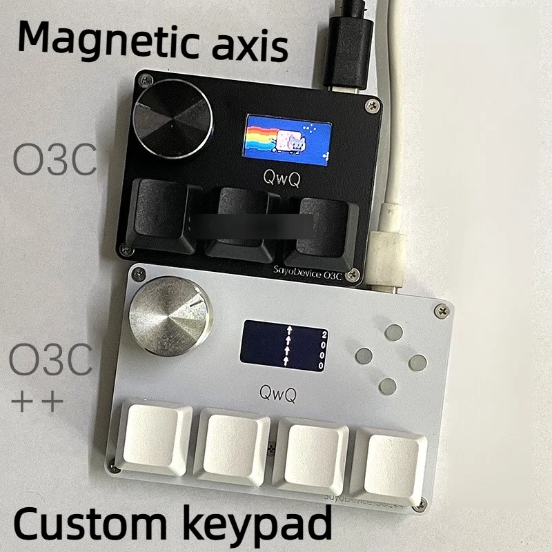 

2026 NEW White/BLACK Switches Rapid Trigger Magnetic Switches Keyboard With Knob Screen Copy Paste Shotcut