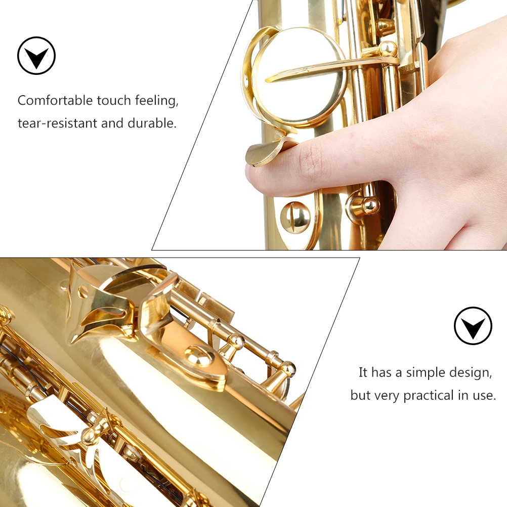 

Metal Thumb Holder Saxophone Hook Rests Practice Parts Pad Cushion