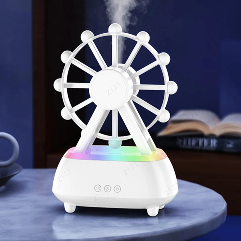 Rotating Ferris Wheel Bluetooth Speaker Aromatherapy Machine USB Colorful Atmosphere Light Humidification Aromatherapy Machine