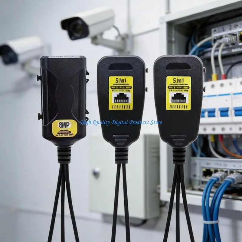 U2JE BNC to RJ45 Converter Video Balun Set for Passive CCTV Camera Wiring Layouts