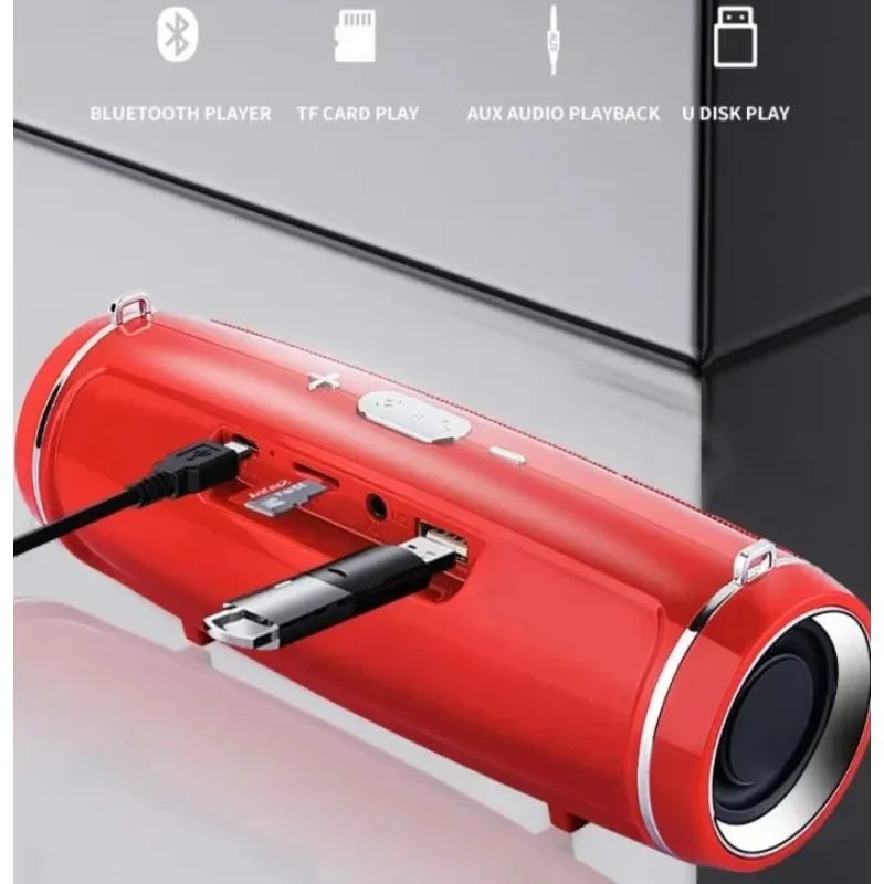 جديد 200 واط مكبر صوت بخاصية البلوتوث قابل للنقل IPX7 مقاوم للماء في الهواء الطلق HIFI عمود المتكلم مضخم صوت مكبر صوت ستيريو راديو FM TF بوم صندوق