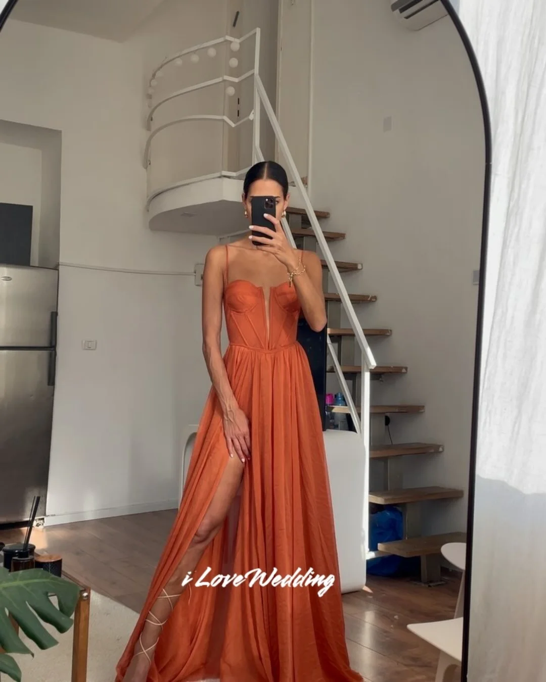 

Chiffon Prom Dresses 2026 Strapless Sweetheart A-Line Side Split Backless Wedding Party Dresses Floor-Length Customized