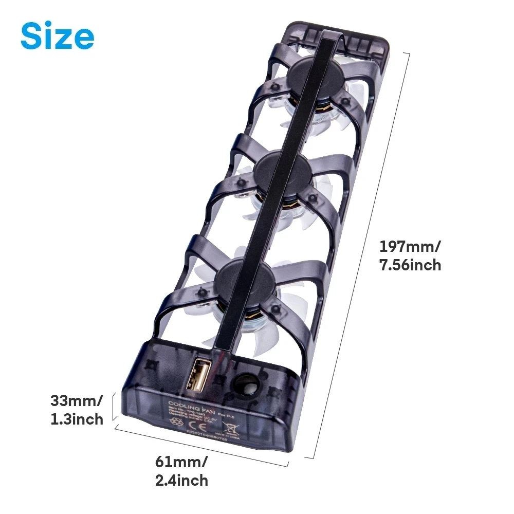 For PS5 Cooling Fan PS5 Console Cooler Fans with LED Indicator for Sony Playstation 5 Console Cooling Cooler