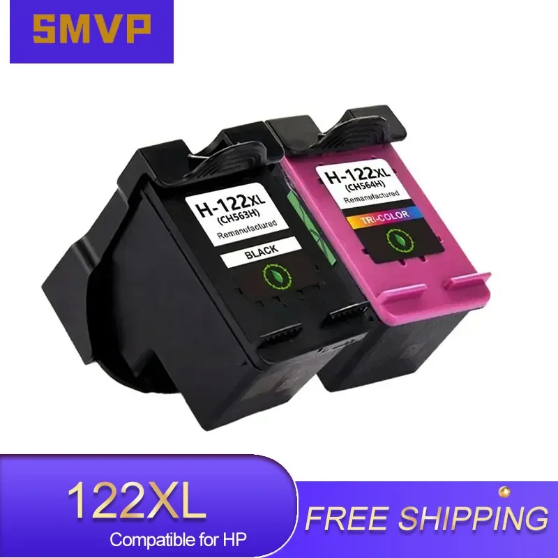 Cartucho de tinta colorida remanufaturado 122 xl 122xl para hp122 para hp122xl para hp deskjet 1010 1012 1510 2050 3050 impressora