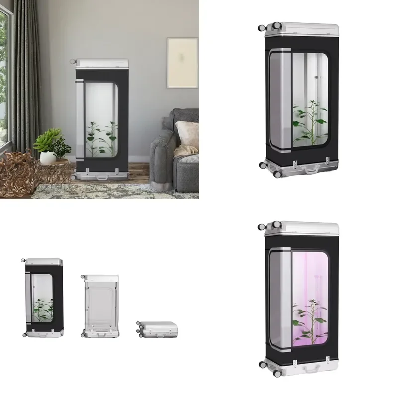New Foldable Vertical Hydroponic Growing System Smart Touch Screen Indoor Planting Cabinet Tent for Herbs Vegetables Garden