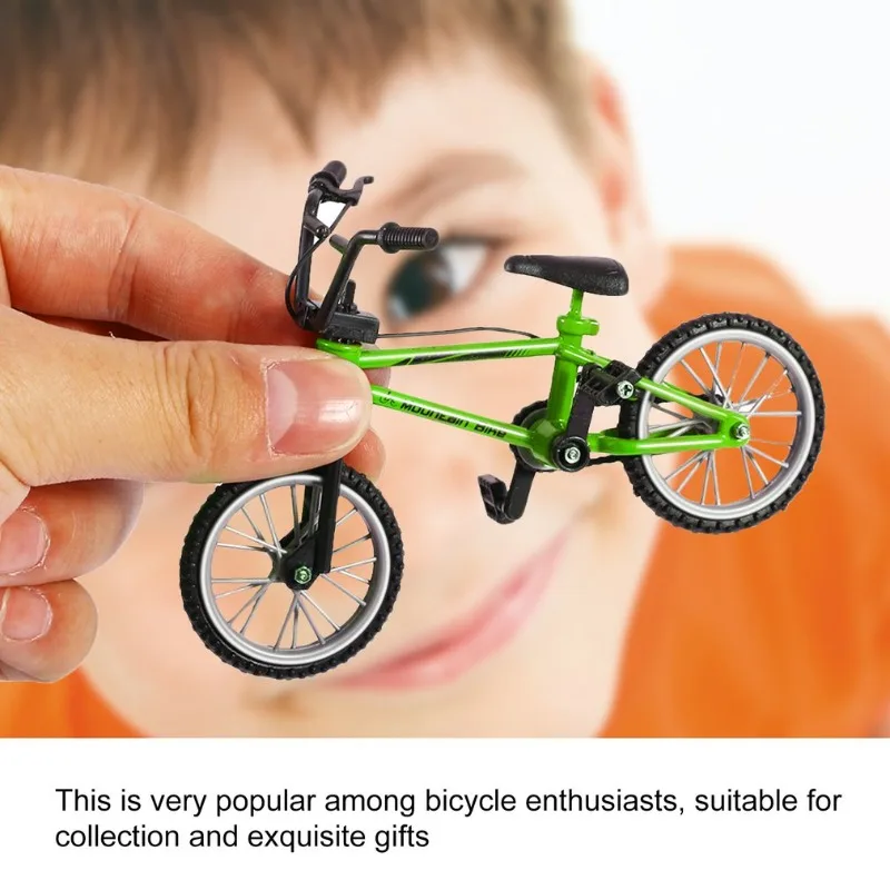 1 PCS Finger Bmx Bike Toys for Boys Mini Bike with Brake Rope Alloy Bmx Functional Mountain Bicycle Model Toys for Children Gift