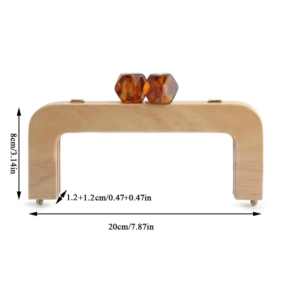 バッグ木製ハンドル木製バッグ留め具キス留め金財布フレームハンドルネジ付きクロスボディバッグキスロックハンドル金具アクセサリー