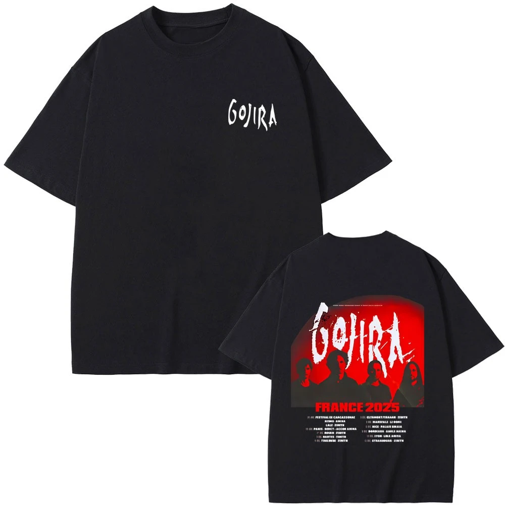 2026 Unisex Double Sided Portrait Graphic T Shirt Red Gradient Print Crew Neck Loose Short Sleeve Streetwear Tops