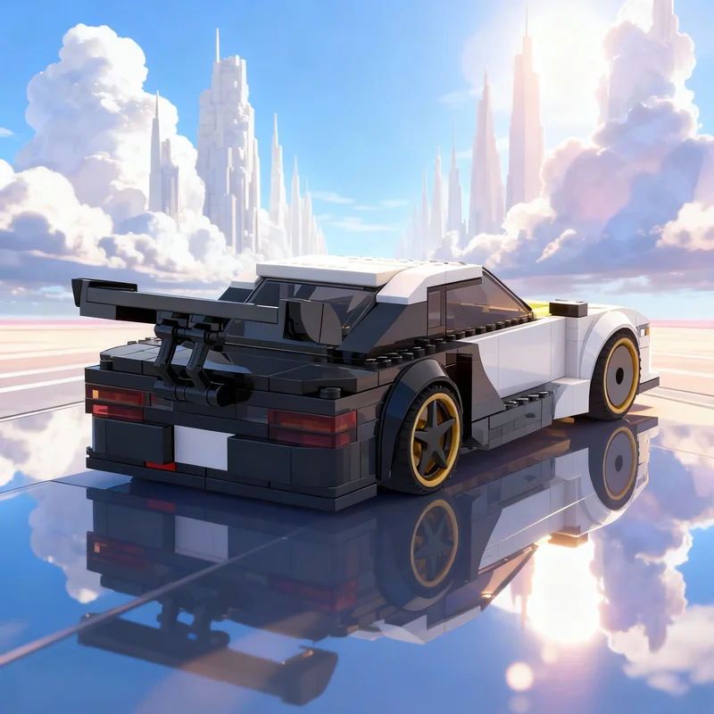 

275pcs MOC Nissan Silvia K S Custom City Champions Model Toys Building Christmas Gifts Blocks Construction Idea Education